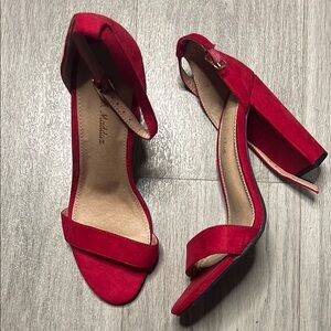 Red Women's Heeled Sandals